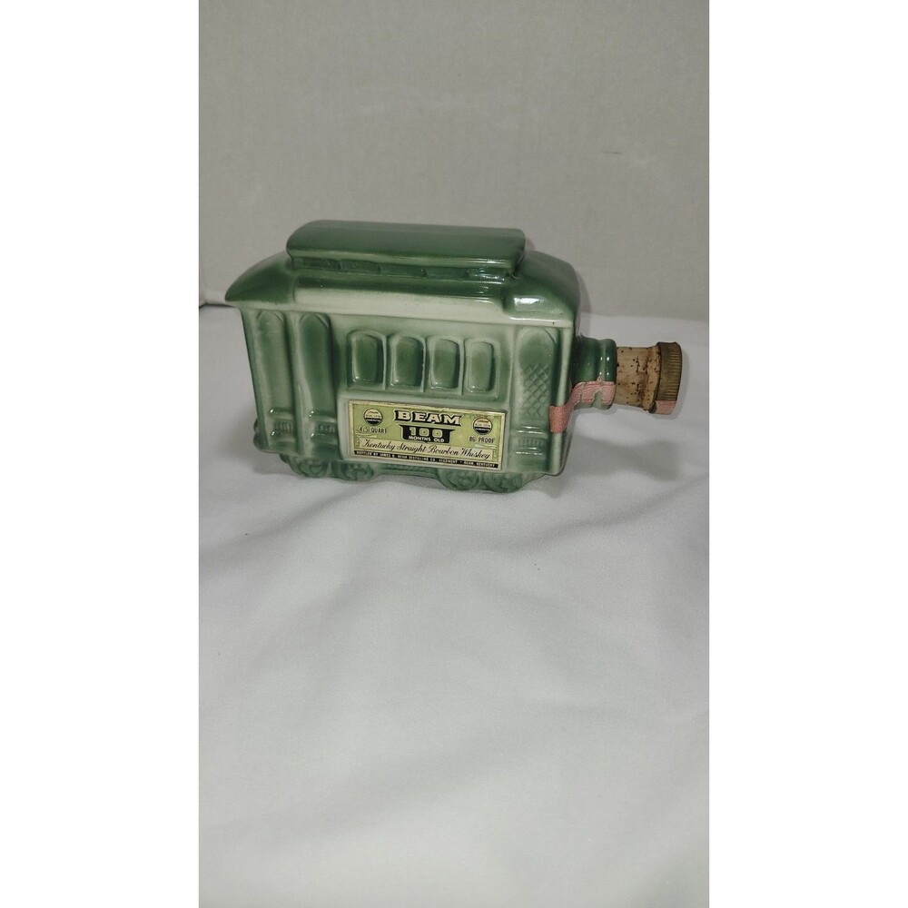 VTG Jim Beam Decanter Empty 1968 San Francisco Cable Street Car Whiskey Bourbon
